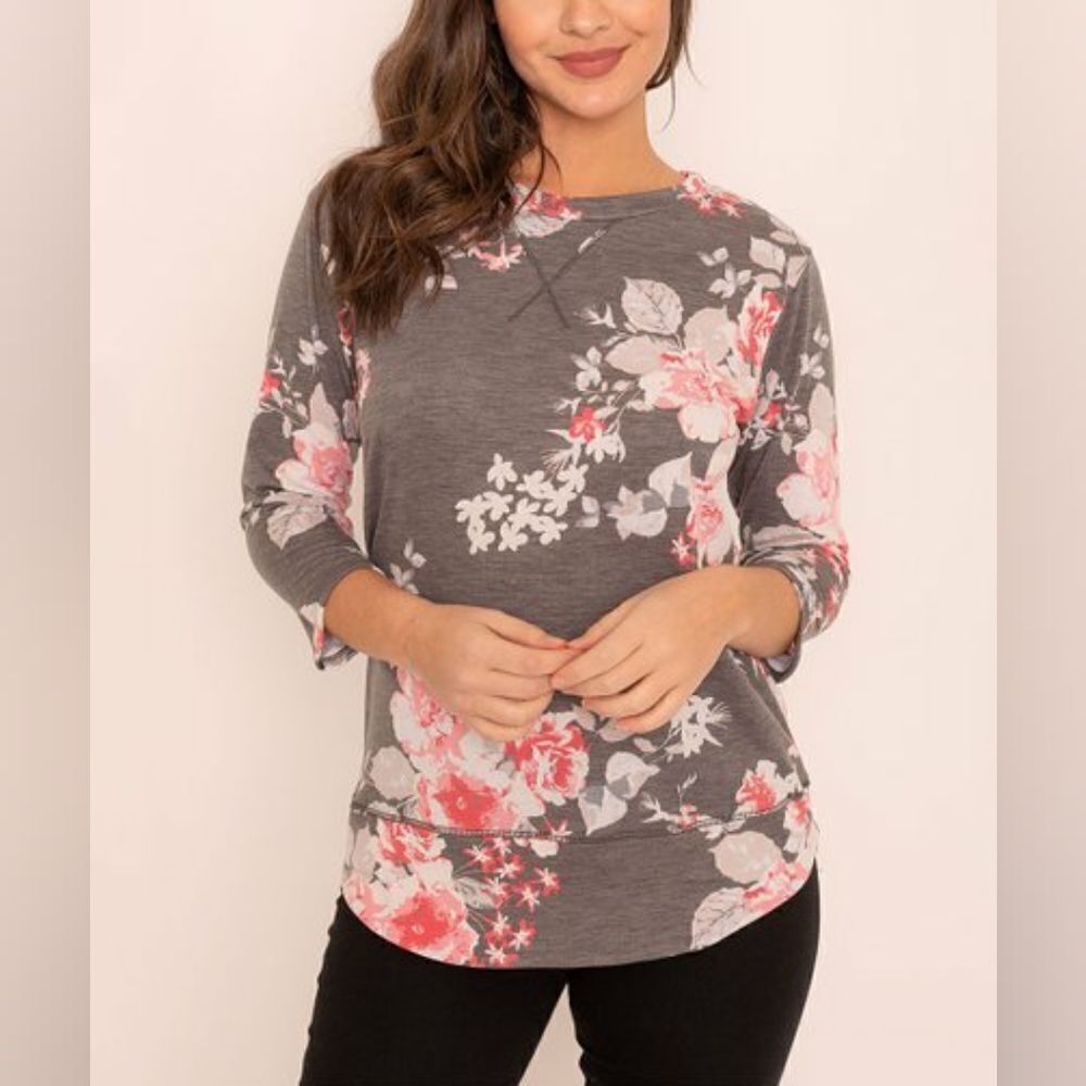 egs by éloges Three-Quarter Sleeve Tunic sz Sm
